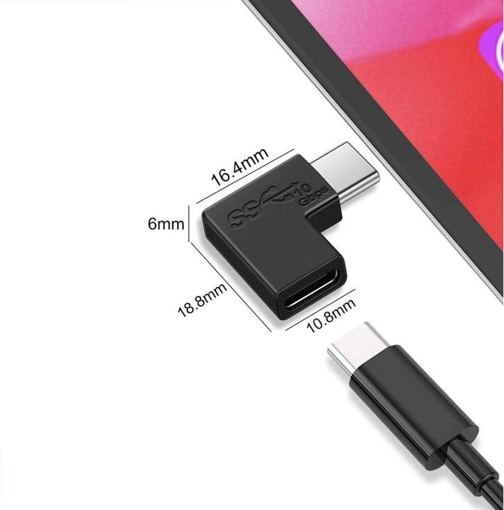 Actual product image PowerGuard USB-C 90 Grad Winkel Adapter (USB-C, 3.60 cm)