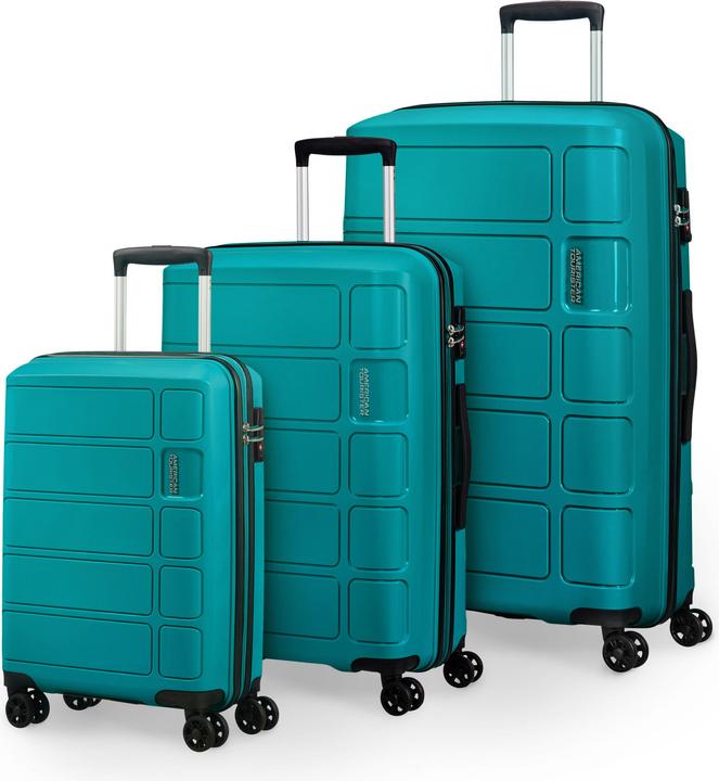 Actual product image American Tourister summer splash 4 wheel suitcase set 3-piece (199.50 l, XL (from 140l))