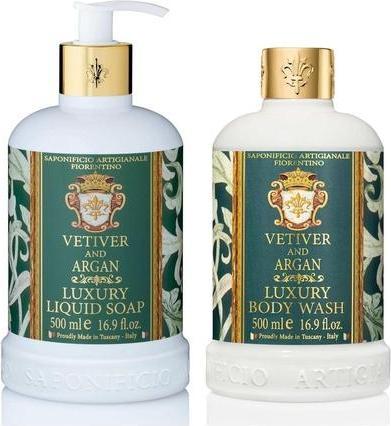 Actual product image Saponificio Artigianale Fiorentino Fiorentino Liquid Soap Vetiver and Argan 500ml (Liquid soap, 500 ml)