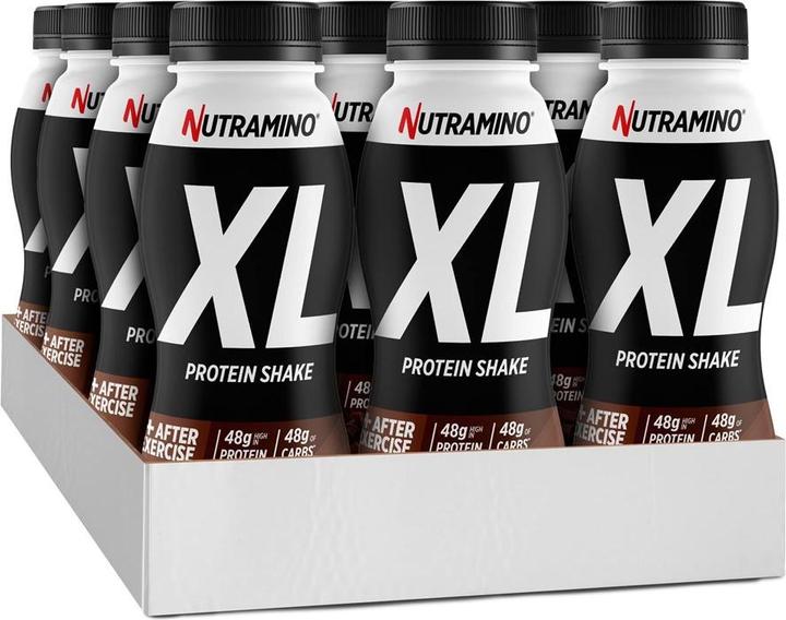Produktbild Nutramino Protein XL Recovery Shake Chocolate (12x475ml) (Chocolat, 12 Stk., 5.70 g)