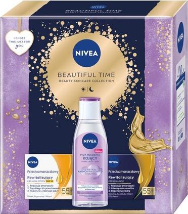 NIVEA Niveaset Beautiful Time Micellar Liquid 200ml, Tagescreme 50ml, Nachtcreme 50ml