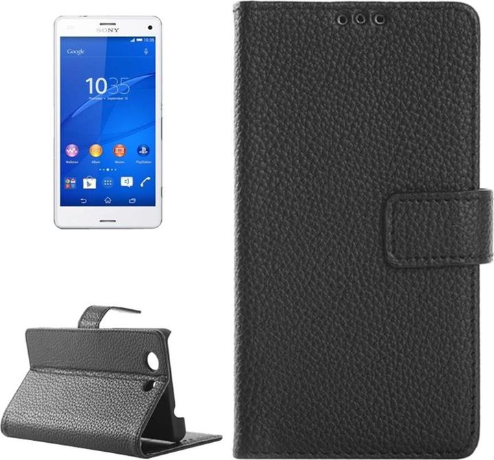 Produktbild König Design Schutzhülle Handytasche (Flip Quer) für Handy Sony Xperia Z3 Compact Schwarz (Sony Xperia Z3 Compact)