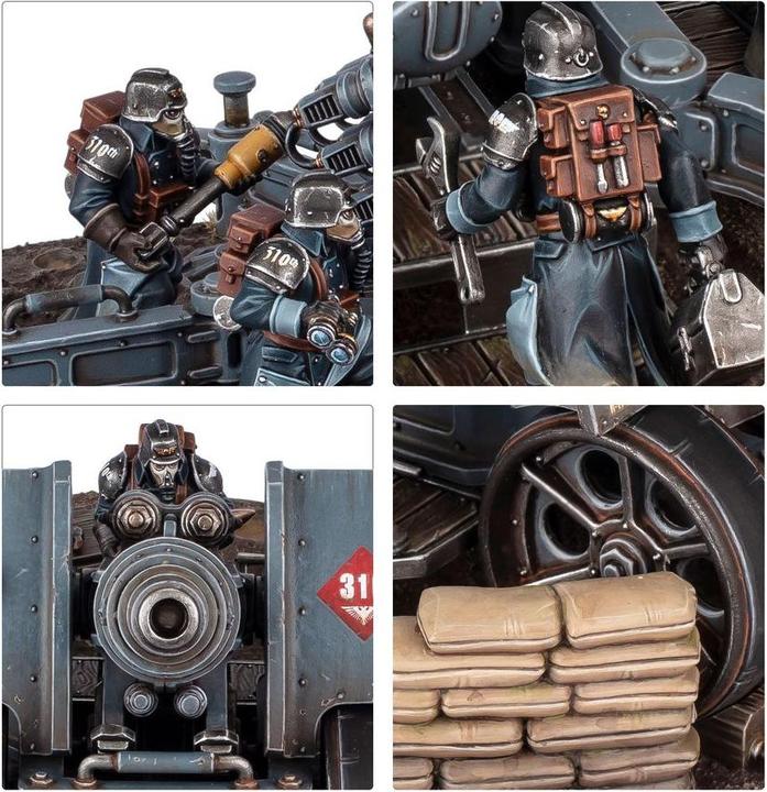 Image du produit Games Workshop Warhammer 40k - Astra Militarum Equipe d'Artillerie de Krieg (Matières plastiques)
