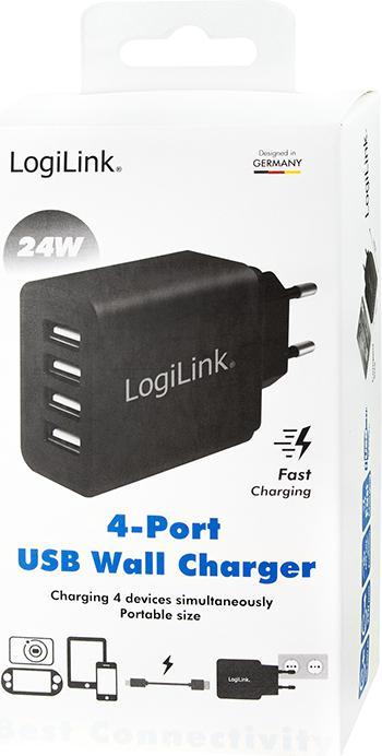 Immagine prodotto LogiLink Adattatore presa USB (24 W)