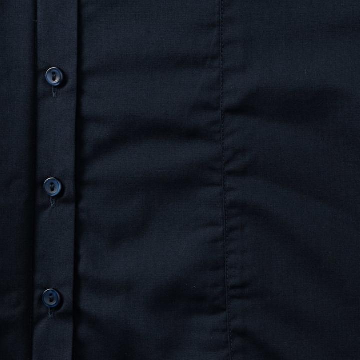Produktbild Russell Collection Popelin Bluse Hemd Langarm pflegeleicht tailliert (M)