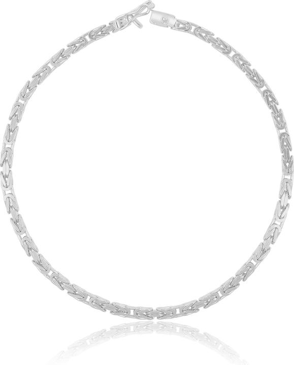 Muau Königskette (19 cm, 750/18K Weissgold)