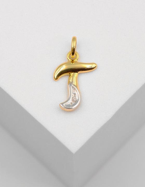 Image du produit Muau Lettre (750, Or blanc, Or jaune 18 K)