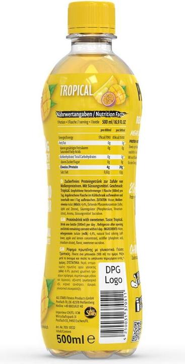 Image du produit All Stars Eau protéinée (500ML) (Tropical, 1 x)