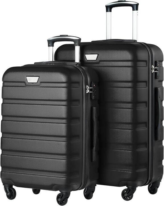 Immagine prodotto Coolife 2-teiliges Hartschalenkoffer-Set (60 l, Bagaglio a mano (fino a 50 litri), M (50 - 90l))