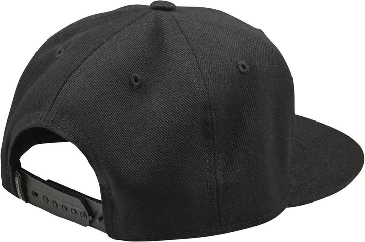 Actual product image Troy Lee Designs Flat Bill Snapback Cap, Signature, black, one size (One size)