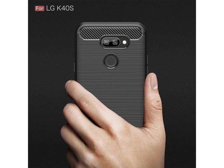 Actual product image Screenguard LG K40S Cover Carbon Brushed Soft TPU (K40s)