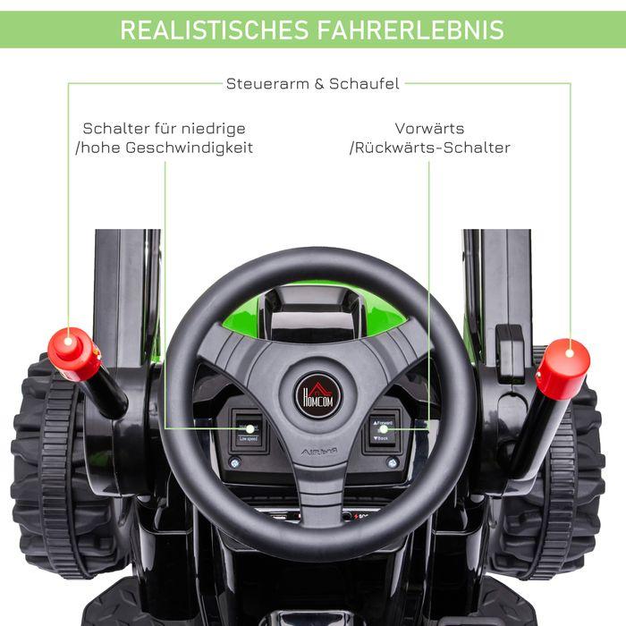 Produktbild Swisshandel24 Kinder Elektrobagger Sitzbagger für Kinder Aufsitzbagger Geländewagen traktor elektrisch zum Fahren