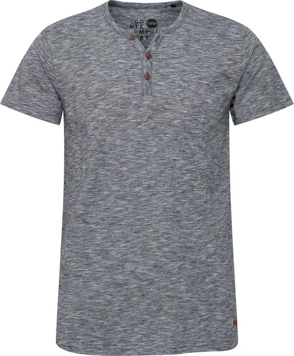 Immagine prodotto Solid Sigos T-Shirt A Maniche Corte Maglietta Da Uomo Con Collo Grandad In Cotone 100% (L)
