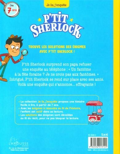 Actual product image Larousse jeunesse P'tit Sherlock. Un fantôme à la fête foraine? (French, Prévot Pascal, Grootfontein Art, 2021)