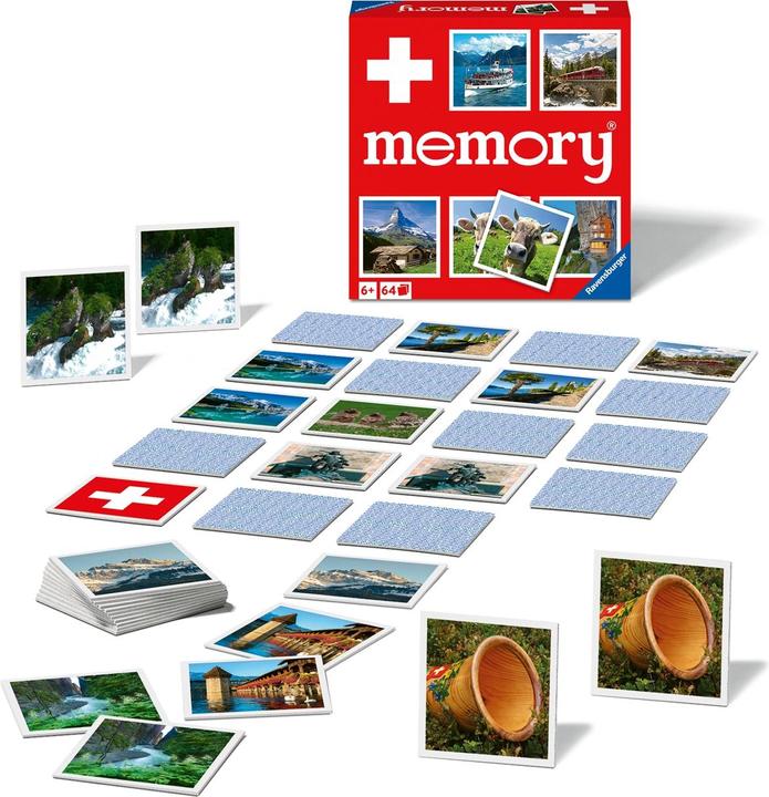 Actual product image Ravensburger Memory Switzerland (German, English, French, Italian)