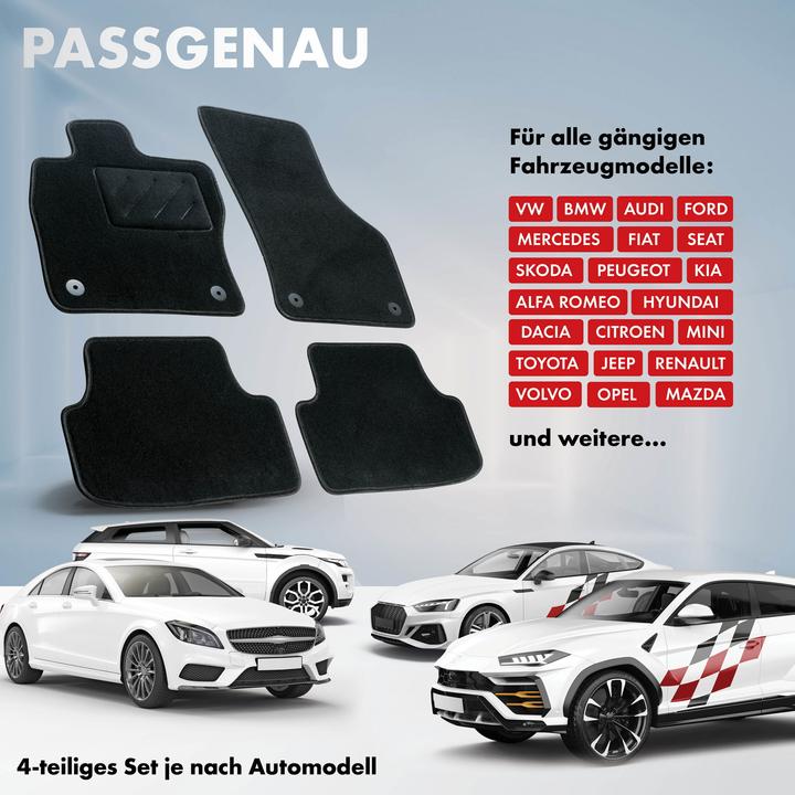 Immagine prodotto Walser Tappeti per Fiat Bravo BJ 04/2007 - oggi (2 tappetini anteriori + 2 tappetini posteriori)