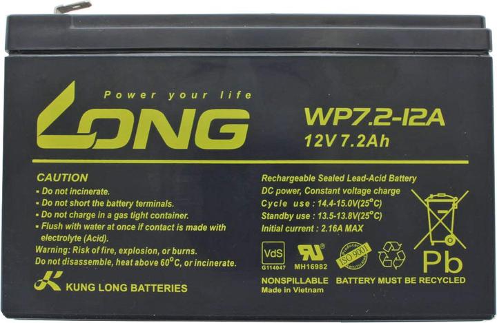 Image du produit Kung Long APC RBC17 Akku RBC2 als Nachbau Akku von AccuCell mit 12 Volt und 7,2Ah (12 V, 7.20 Ah)