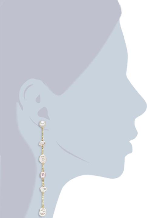 Immagine prodotto Valero Pearls Perle d'acqua dolce d'argento da donna coltivate in oro giallo - 24439 (Argento)