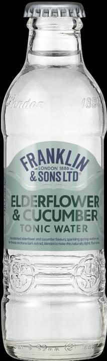 Produktbild Franklin & Sons Elderflower Tonic Water with Cucumber (24 x 20 cl)
