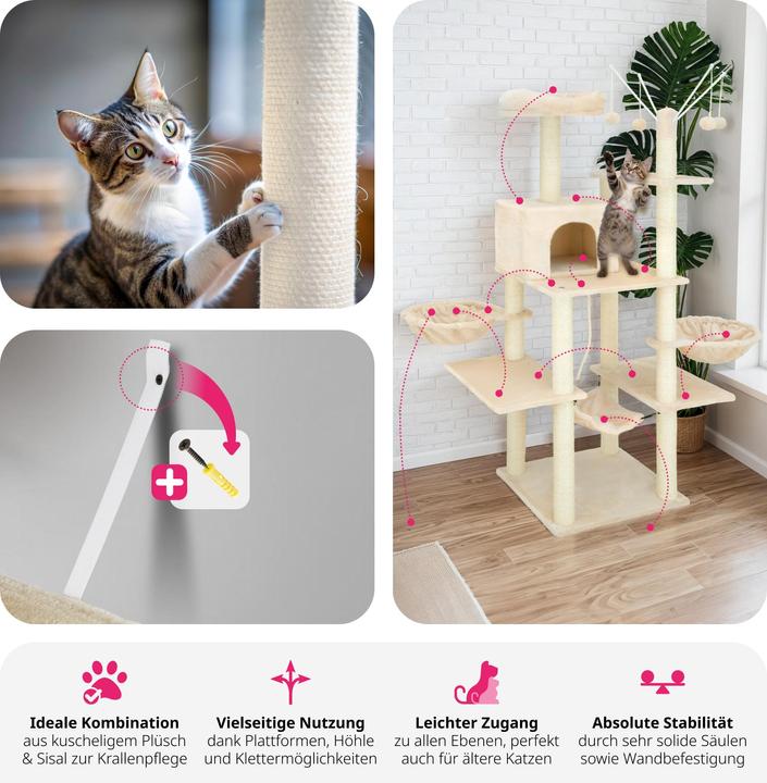Produktbild tectake Lilou (165 cm, Beige)