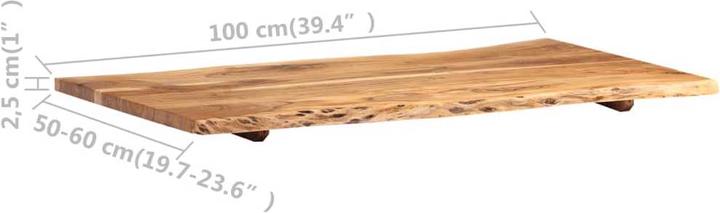 Immagine prodotto VidaXL Zibiah (100 x 60 x 2,5 cm)