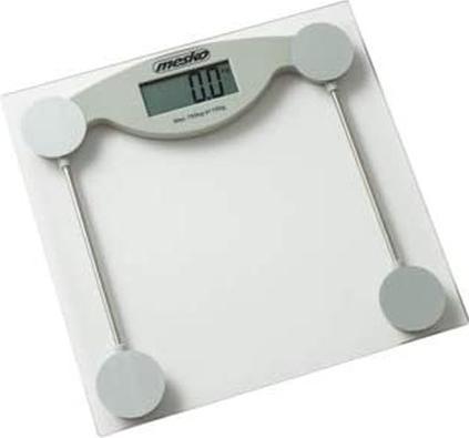 Immagine prodotto Mesko MS 8137 bilancia pesapersone Rettangolo trasparente, bianco Bilancia pesapersone elettronica (150 kg)