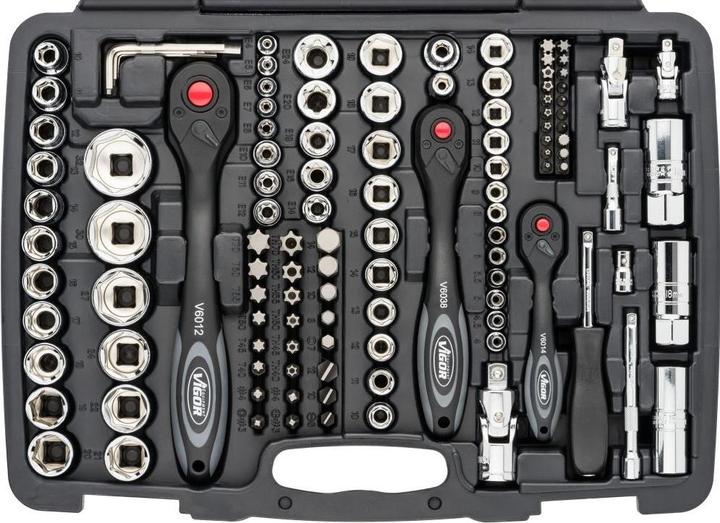 Actual product image Vigor Socket set (3/8", 1/2", 1/4")