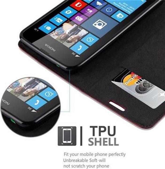 Actual product image Cadorabo Book Invisible Magnet Cover (Nokia Lumia 630)