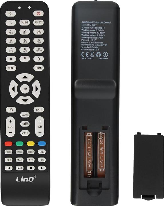Actual product image LinQ SN-5720 Remote control (Universal remote control, Infrared)