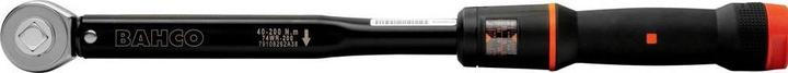 Produktbild Bahco Mechanischer Klick-Drehmomentschlüssel, einstellbar, mit Fensterskala & festem Durchsteck-Knarrenko (1/2", 60 Nm, 340 Nm)