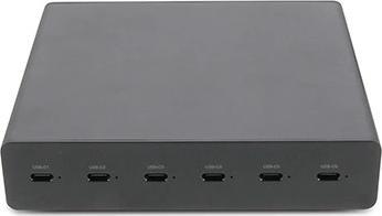 Actual product image LMP USB-C 6-Port GaN Power Adapter 72W for iPad with switch on (72 W)
