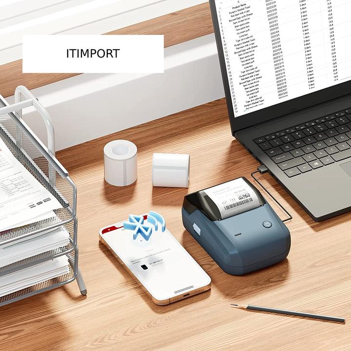 Produktbild Niimbot B1 wireless label printer (LakeBlue) (41209 dpi)