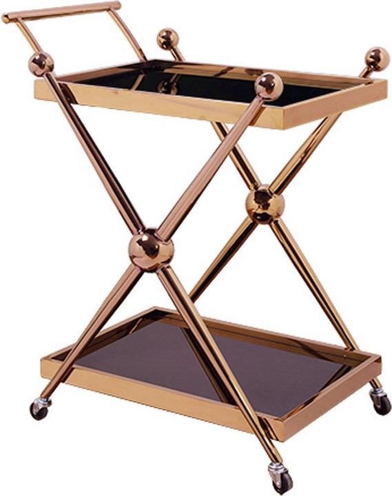 Produktbild Fifty five south Servierwagen Novo II Roségold aus rostfreiem Stahl 84 x 73 cm