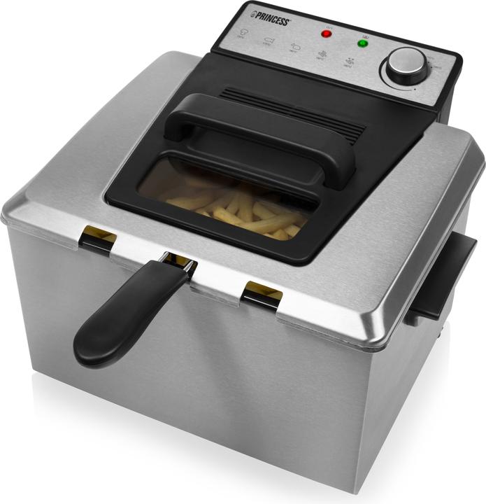 Image du produit Princess Friteuse - 3270 watts, 5 litres, thermostat, 3 paniers pour friteuse, zone froide, 6-7 personnes (Prise UE)