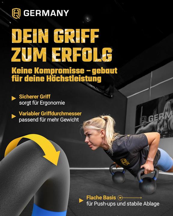 Actual product image Hq Germany Powdercoat Kettlebell Starter-Set