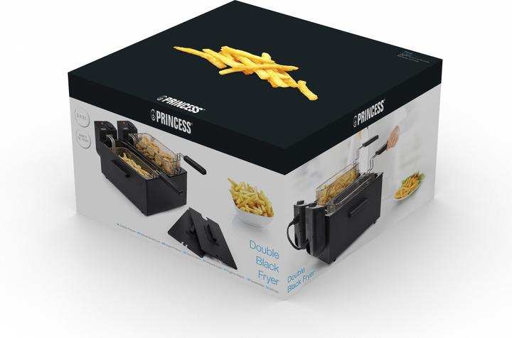 Actual product image Princess 183028 Double Black Fryer, Deep fryer, 6 L, 1.8 kg, 190 °C, Double, Black