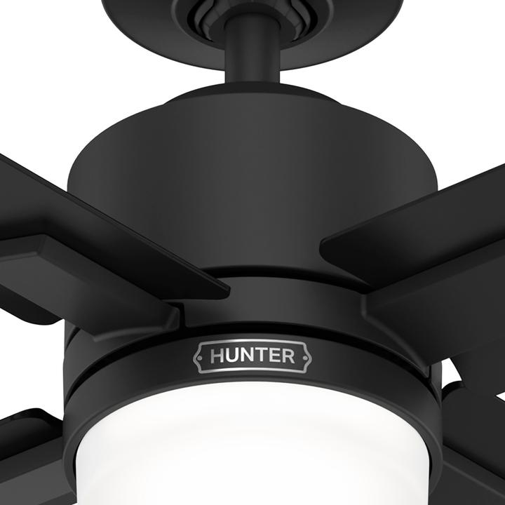 Image du produit Hunter Fans DC Deckenventilator Mila Schwarz mit LED & Fernbedienung (44 dB)
