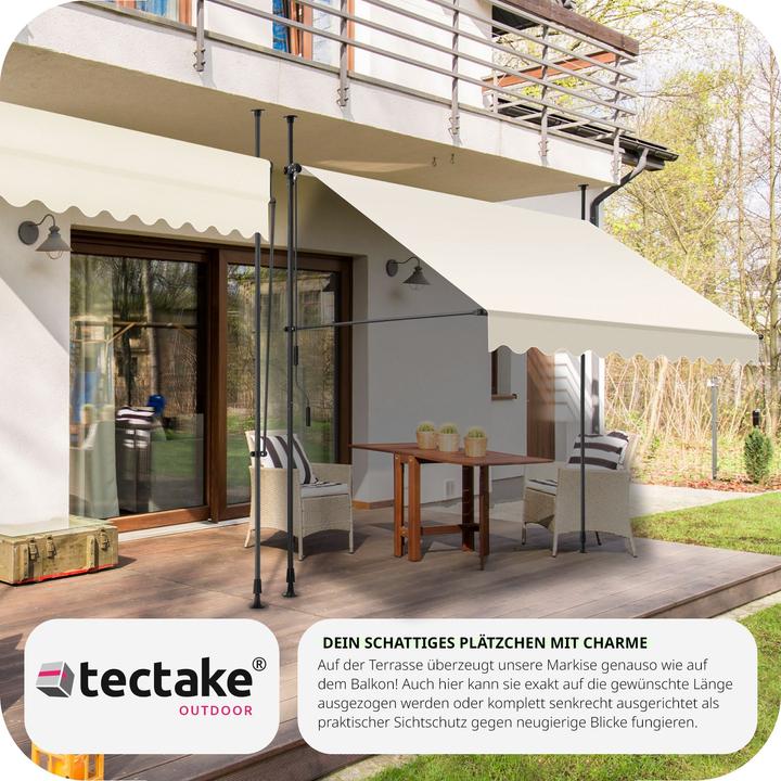 Immagine prodotto tectake Tenda da sole a morsetto (2.50 m)