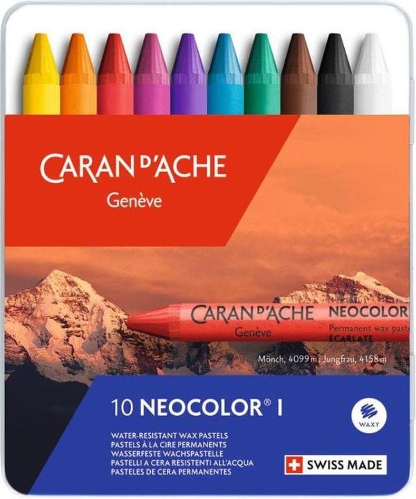 Immagine prodotto Caran d'Ache Scatola di metallo Neocolor I (Multicolore, 10 x)