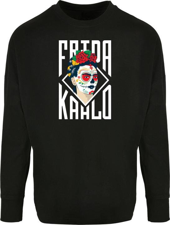 Merchcode Ladies Frida Kahlo - Lettering Oversized Cut On Sleeve Longsleeve - 116085