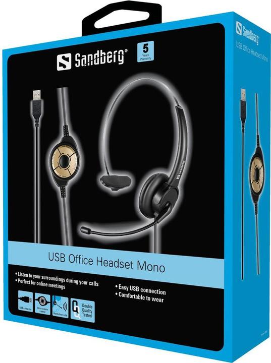Immagine prodotto Sandberg Cuffia USB da ufficio Mono (Cablato, USB-A)