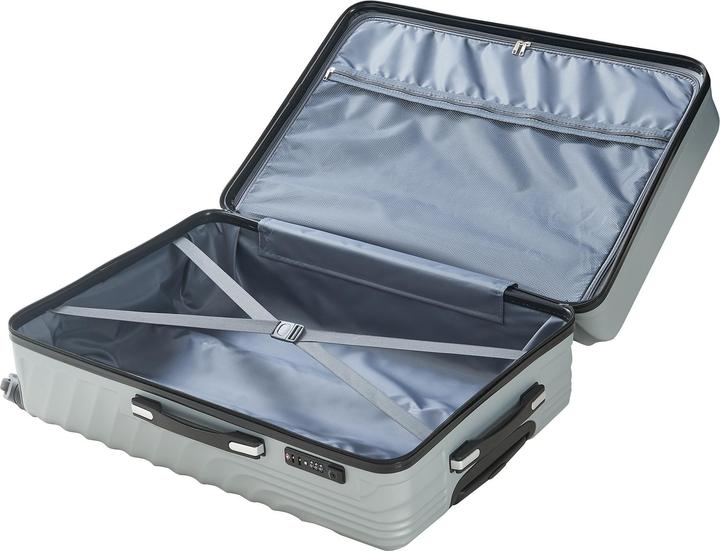 Immagine prodotto Pro-Tec Reisekoffer Pona 3er Set Hellgrau (100 l, Bagaglio a mano (fino a 50 litri), M (50 - 90l), L (90 - 115l))