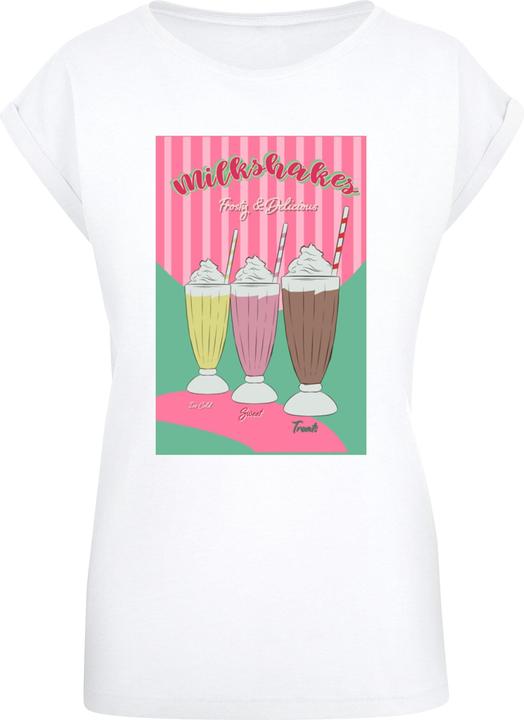 Mister Tee MisterTee Ladies Milkshake Tee - Extended Shoulder Tee - 178079