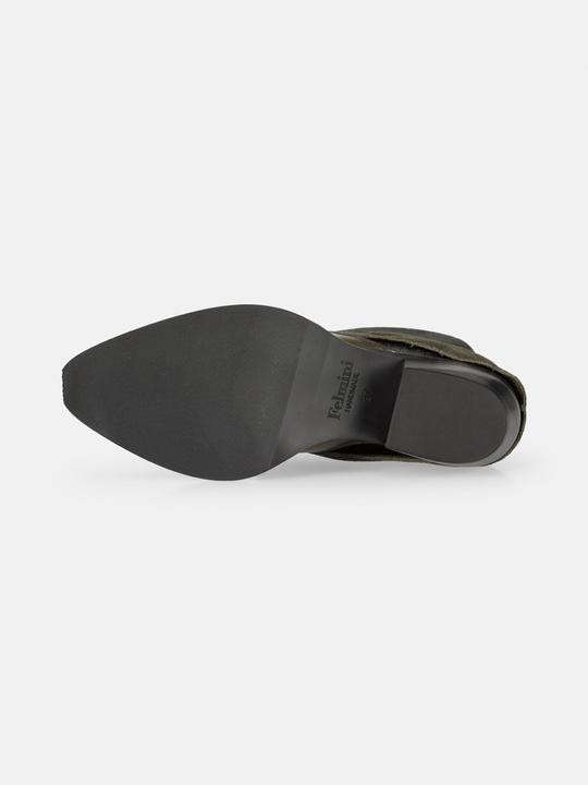 Actual product image Felmini CRETA D608, the irreverent cowboy boot from, is equipped with metallic leather parts that are (41)