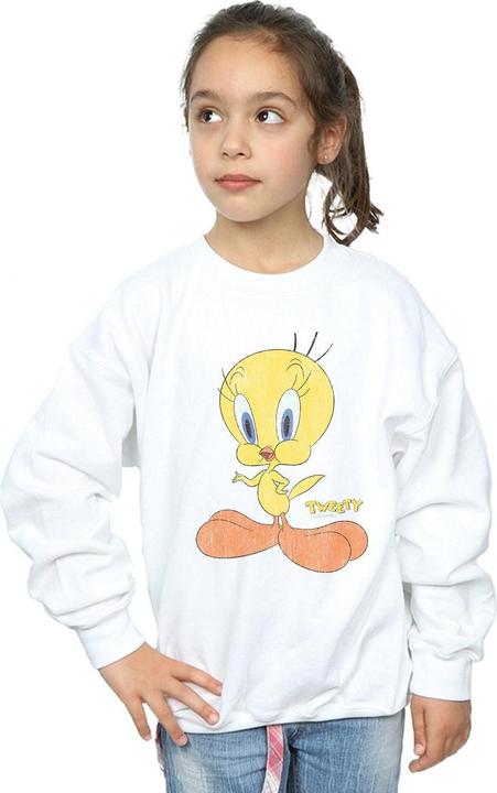 Produktbild Looney Tunes Tweety Pie Distressed Sweatshirt Mädchen (140, 146)