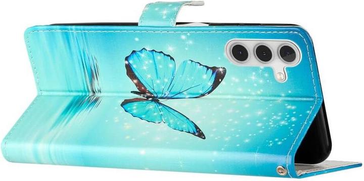 Immagine prodotto Cover-Discount Galaxy S23 FE - Custodia in pelle a farfalla blu (Samsung Galaxy S23 FE)