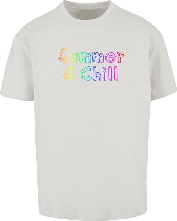 Actual product image Merchcode Summer And Chill Rainbow Heavy Oversized Tee - 117931 (4XL)