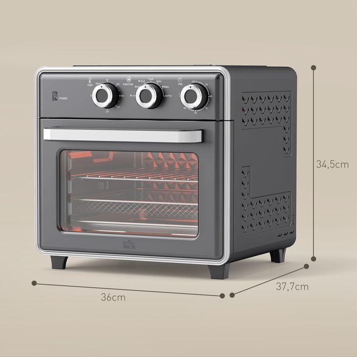 Produktbild Swisshandel24 Minibackofen mit Umluft 20L Mini Ofen mit Backblech, Grillrost und Krümelblech, 90-230°C