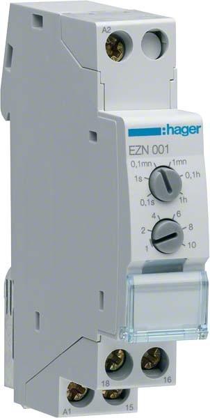 Image du produit Hager Relais temporisé 1W 10A retardé EZN001