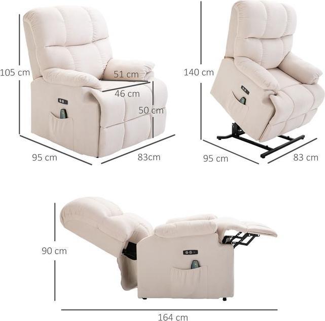 Image du produit Swisshandel24 Massagesessel mit Aufstehhilfe, Wärme, verstellbar, USB
